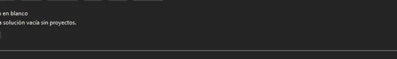 Crear Solución en Blanco