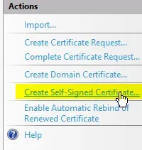 Crear Certificados Auto-Firmados