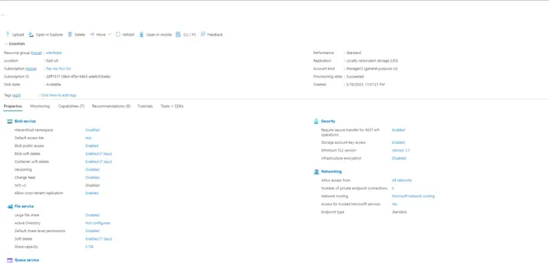 Mis Archivos en Blob Storage