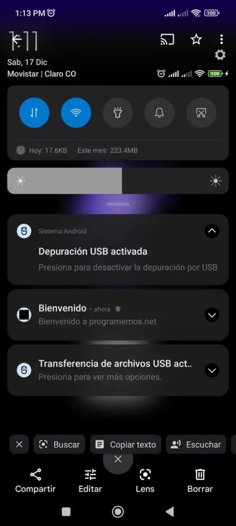 Notificación Recibida en el Móvil