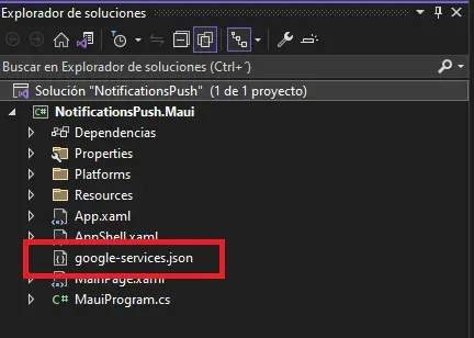 Google Services Configuración